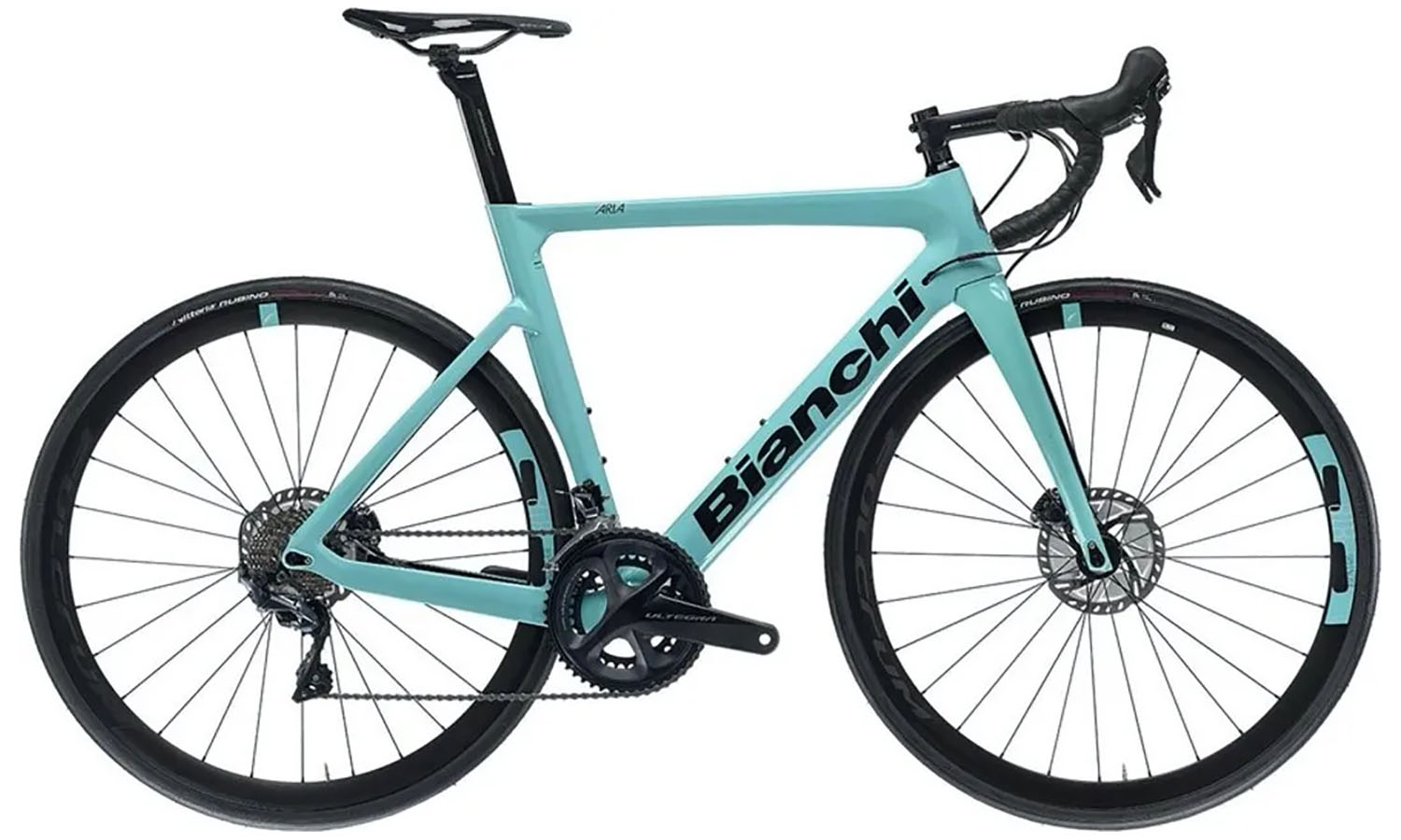 Фотография Велосипед BIANCHI Road Aria Aero Ultegra 11s Disc 50/34 Celeste Размер рамы 50